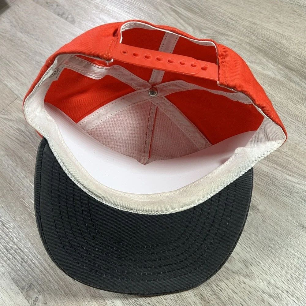 VTG 90s Texas State Snapback Hat Red Black Cap Made in USA